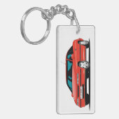 Opel Calibra red Sleutelhanger (Voorkant Links)