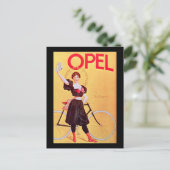 Opel -  Poster voor fietsen ( 1900 ) Briefkaart (Staand voorkant)
