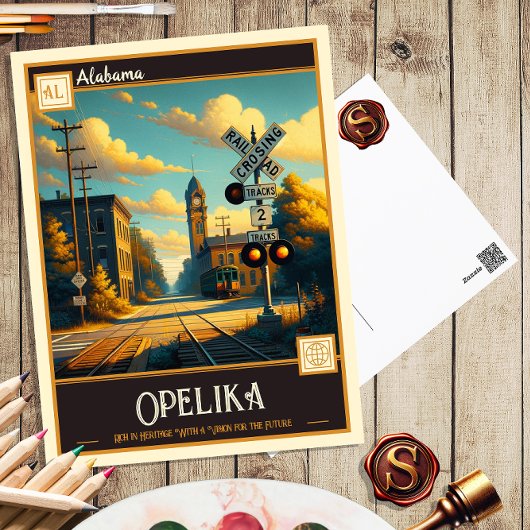 Opelika, Alabama |  Briefkaart