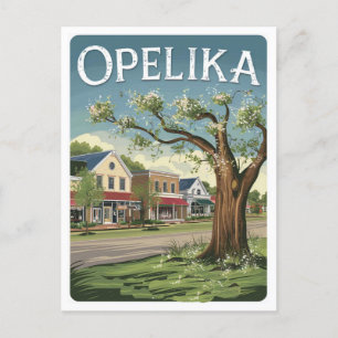 Opelika, Alabama Briefkaart