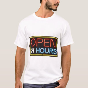 Open 24 uur t-shirt