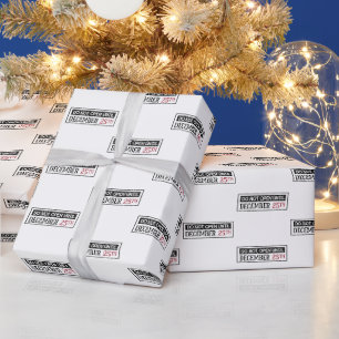Open 25 december Kerstmis Cadeaupapier