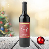 Open 25 december Red niet Wijn Etiket