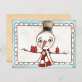 Open Arms Snowman - Carte postale de vacances (Devant / Derrière)