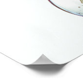 Open Bar Elegante Rode en Witte Wijn Dans Bruiloft Poster (Hoek)