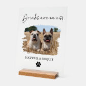 Open Bar Pet Drink Acrylique Mariage Connexion pou (Angle)