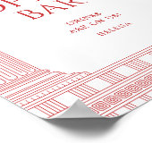 Open bar poster voor godinnenfeest (Hoek)