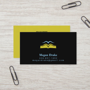 Open Bijbel Duif Logo Heilige Geest Christelijk Visitekaartje