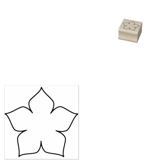 Open Bloom Bujo Stamp Rubberstempel (Gestempeld)