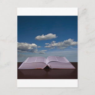 open boek briefkaart