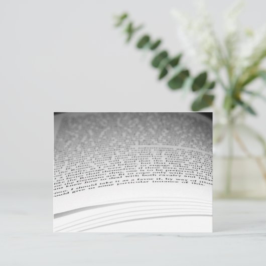 Open boek briefkaart (Staand voorkant)