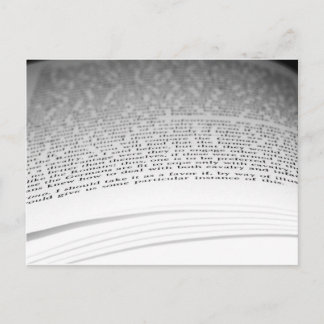 Open boek briefkaart