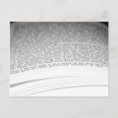 Open boek briefkaart (Voorkant)