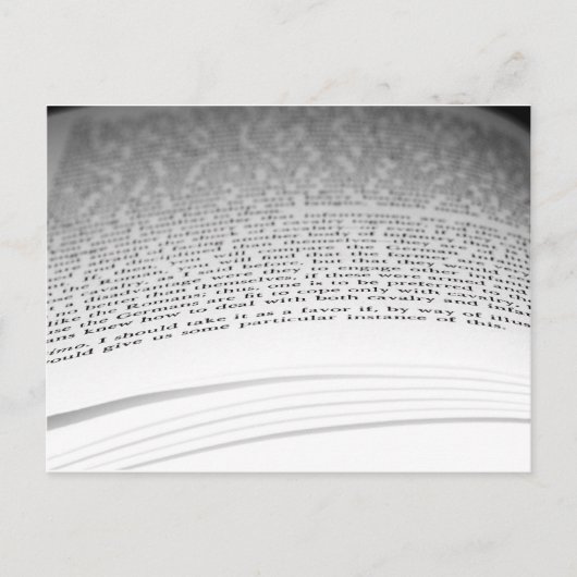 Open boek briefkaart (Voorkant)