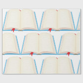 Open boek cadeaupapier (Vlak)