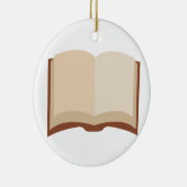 Open boek keramisch ornament (Rechts)