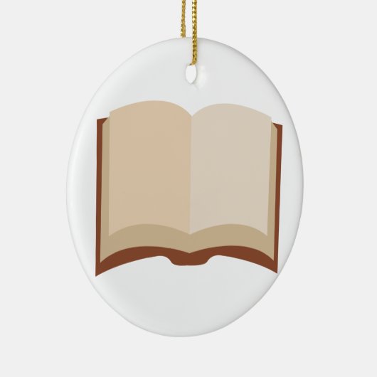 Open boek keramisch ornament (Rechts)