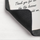 Open boek met Inspirerend quote Muismat (Hoek)