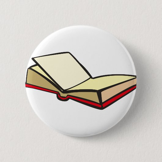 Open boek ronde button 5,7 cm (Voorkant)