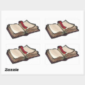Open Boek Stickers (Vel)