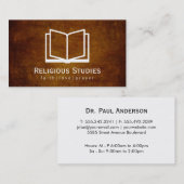 Open boek ( textuur) visitekaartje (Voorkant / Achterkant)