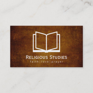 Open boek ( textuur) visitekaartje