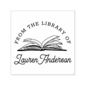 Open boek uit de bibliotheek van Bookplate Zelfinktende Stempel (Design)