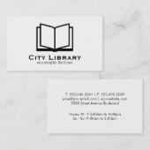 Open boek visitekaartje (Voorkant / Achterkant)