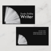 Open Book AUTHORS & WRITERS Carte de visite (Devant / Derrière)