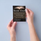 Open Book, Book Club Adverteren Flyer (Hand)