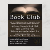 Open Book, Book Club Adverteren Flyer (Voorkant)