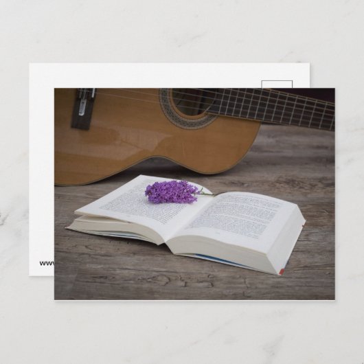 Open book briefkaart (Voorkant / Achterkant)