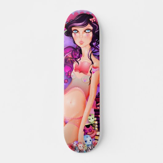 Open Book Girl Skateboard (Voorkant)