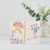 Open Book Style Art met Floral Mam Briefkaart (Staand voorkant)