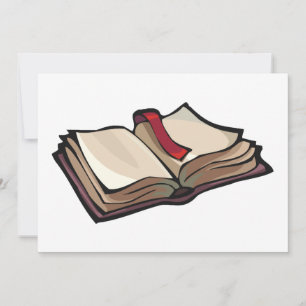 Open Book-uitnodigingen Kaart