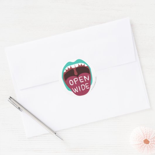 Open brede Sticker (Envelop)