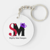 Open Breed! Otter Sleutelhanger (Achterkant)