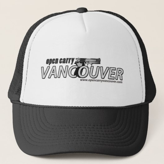 Open Carry Vancouver Trucker Hat Pet (Voorkant)