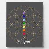 Open Chakra en Zaden van het leven Fotoplaat (Voorkant)