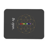 Open Chakra en Zaden van het leven Magneet (Horizontaal)