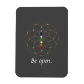 Open Chakra en Zaden van het leven Magneet (Verticaal)