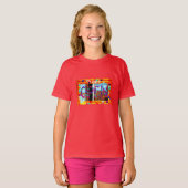 Open cirkels van glas t-shirt (Voorkant volledig)