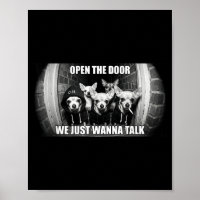 Open de deur, we willen gewoon praten, grappige ch