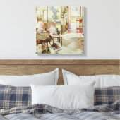 Open deur 1987 canvas afdruk (Insitu (Slaapkamer))