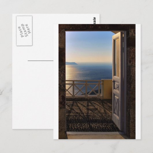 Open deur briefkaart (Voorkant / Achterkant)