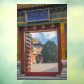 Open deur in de verboden stad - Beijing, China Raamsticker (Vel 3)