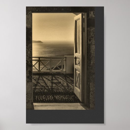 Open deur Retro Poster (Voorkant)
