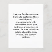 Open deur unieke kleine folder hand-out deur schil flyer (Achterkant)