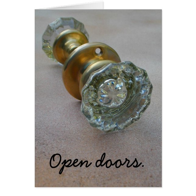 Open deuren. (Voorkant)