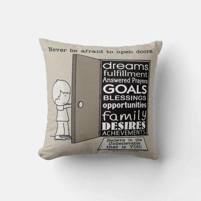 Open deuren kussen (Voorkant)